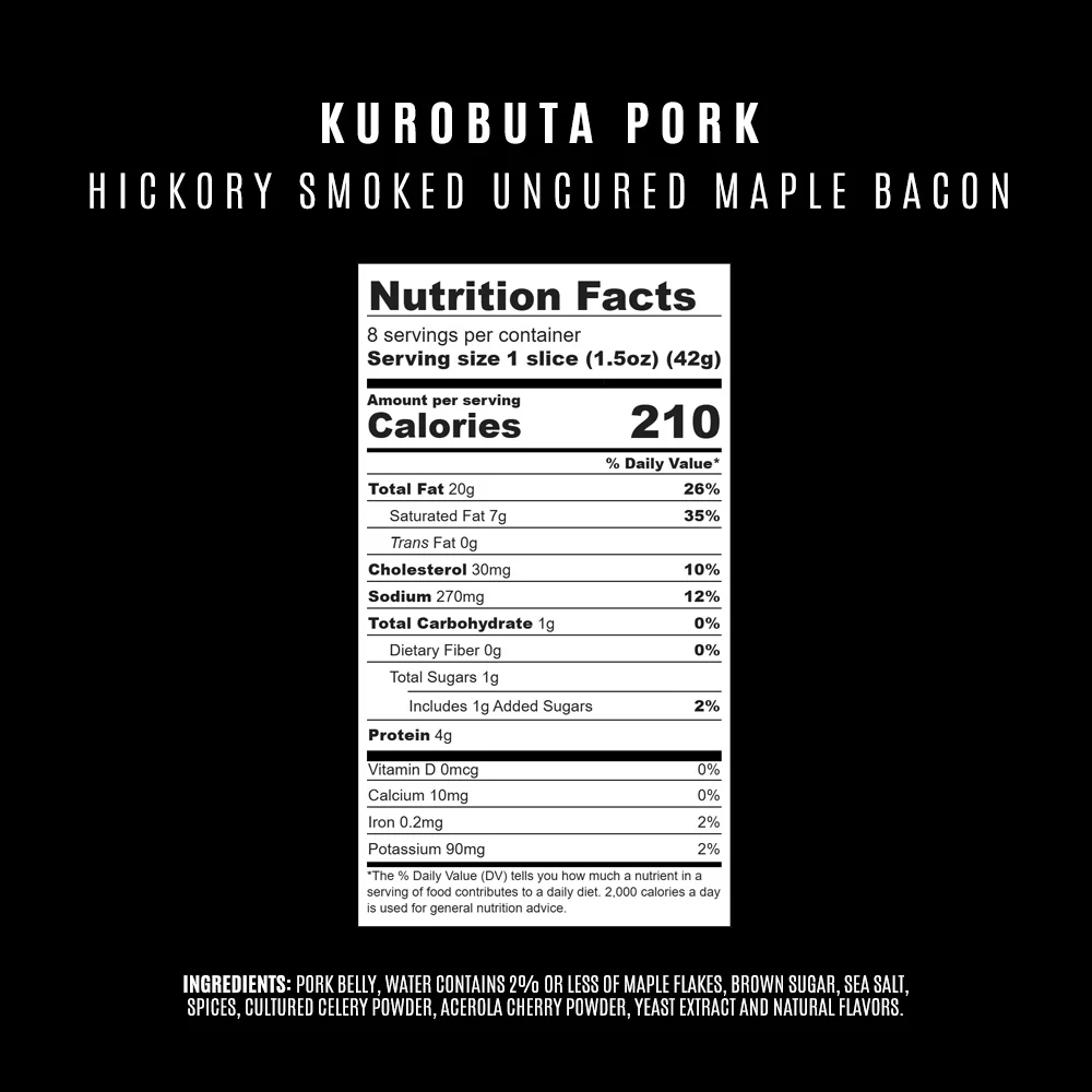 Hickory Smoked Uncured Maple Bacon - Image 3