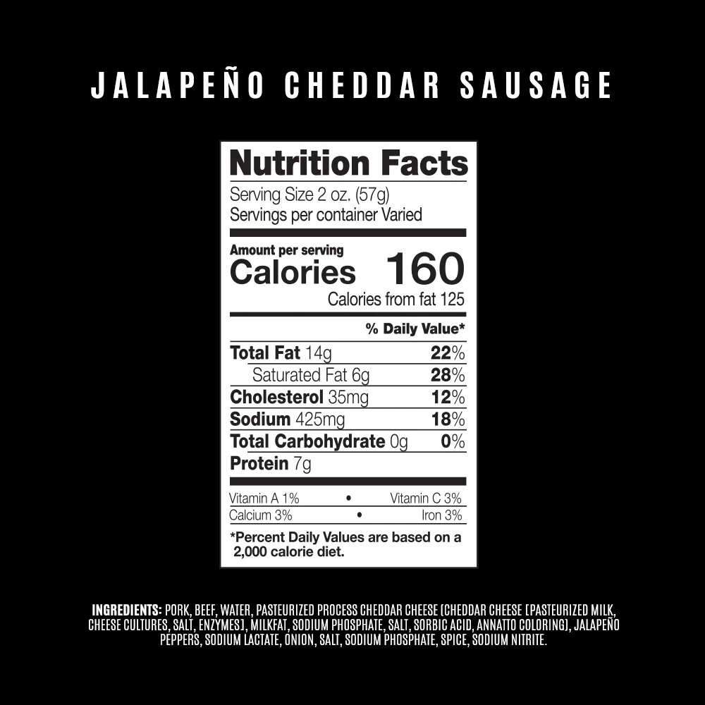 Smoked Jalapeno Cheddar Sausage - Image 3